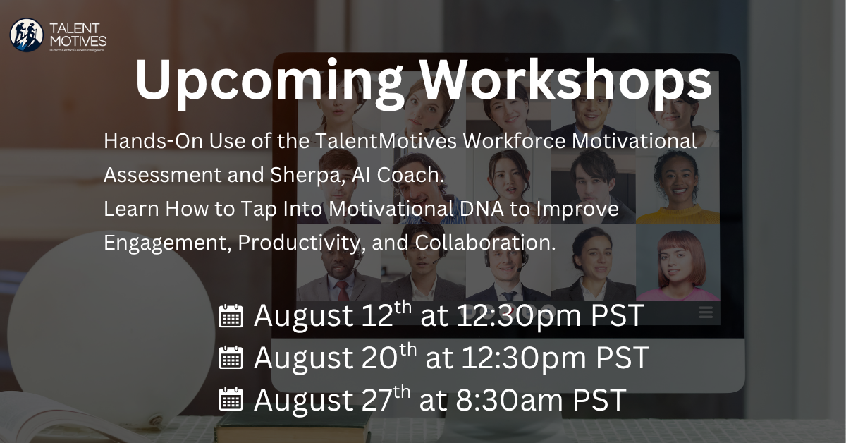 TalentMotives August Workshops header image